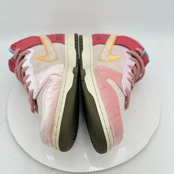Nike Dunk X Social Status Mid Men Size 10 DJ1173-600 Strawberry Milk Shoes - Picture 7 of 11